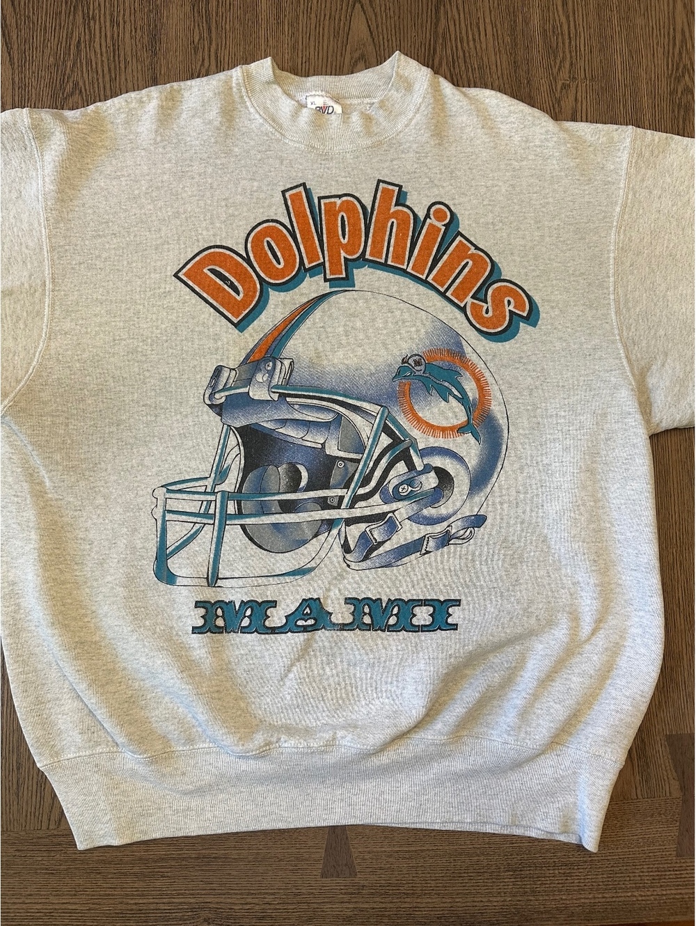Vintage BVD Miami Dolphins Graphic Sweatshirt XL
